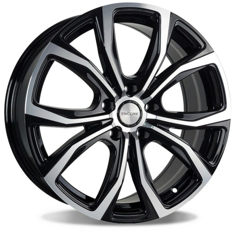Encore Alloys ENC104 Black Machined Wheel