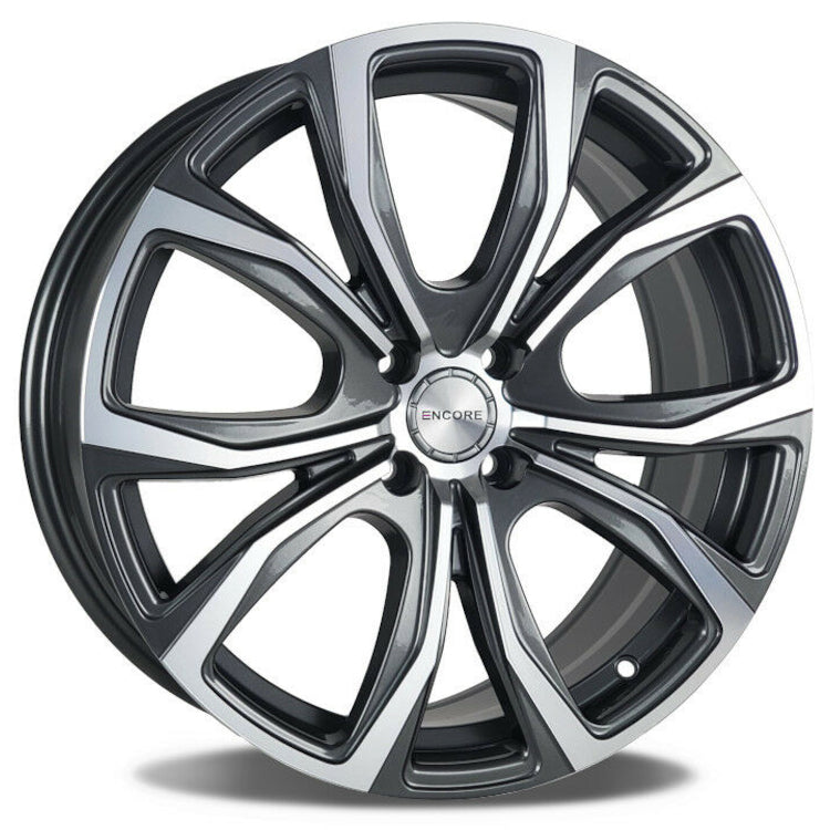 Encore Alloys ENC104 Gunmetal Machined Wheel