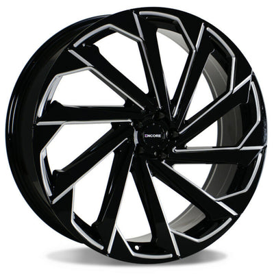 Encore Alloys ENC106 Black Milled Wheel