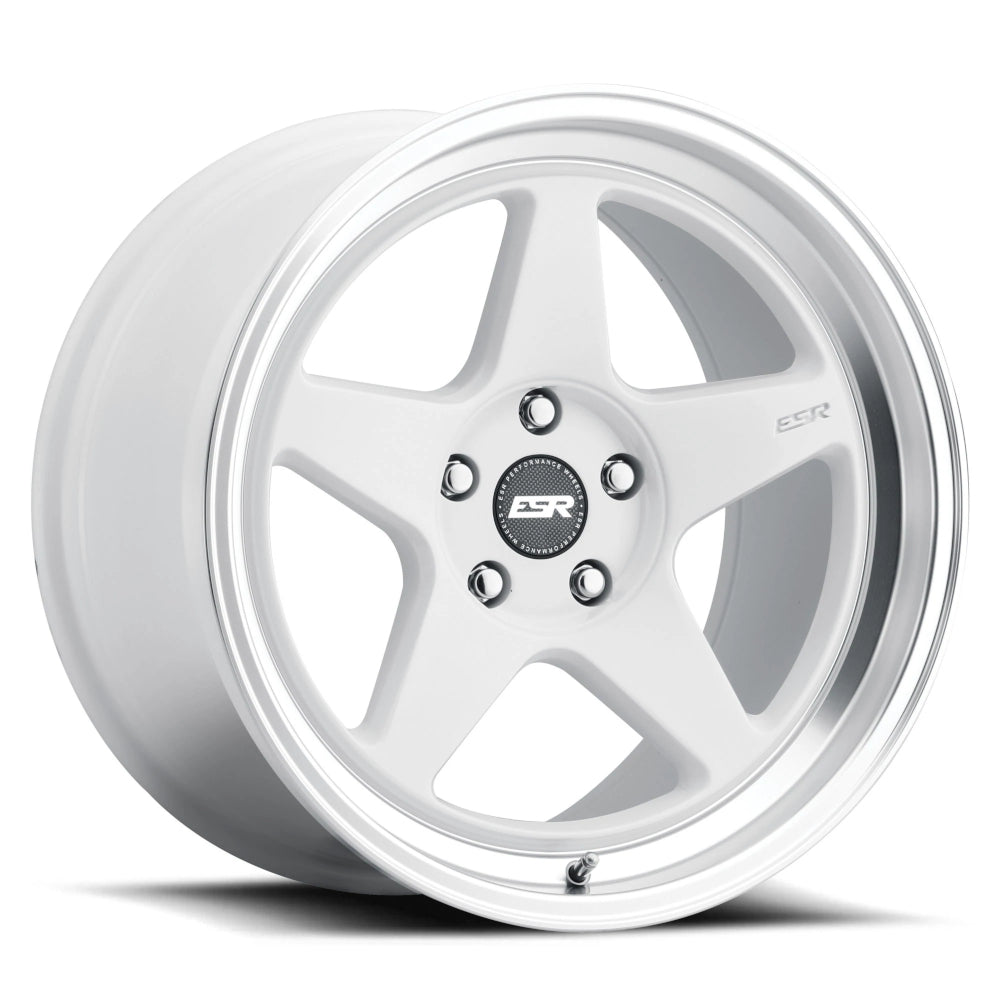 ESR CR5 White Machined Wheel