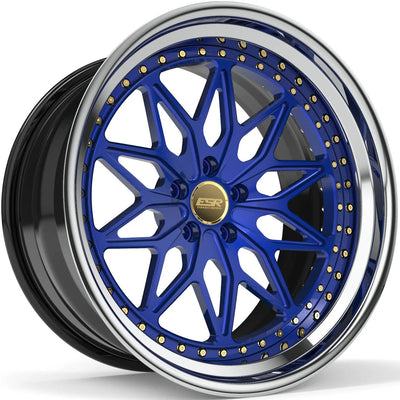 ESR Forged Classic ES14 Classic Blue Gold wheel