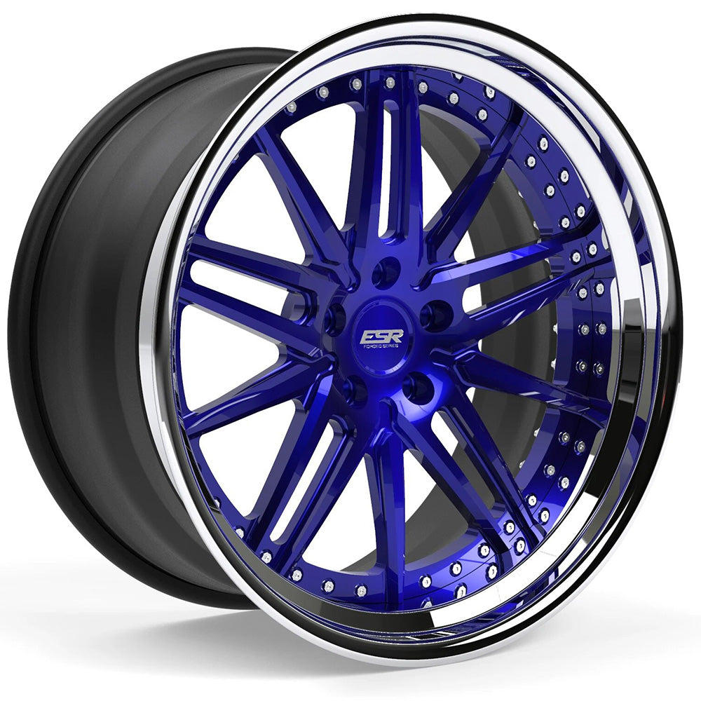 ESR Forged Classic LT15 Classic Blue Polished Wheel