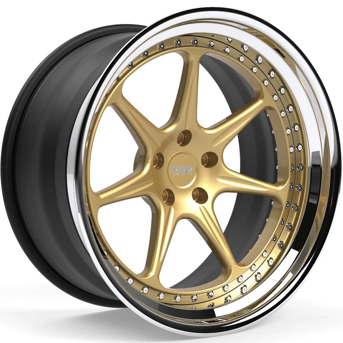 ESR Forged Classic LT7 Classic Gold Polished Wheel