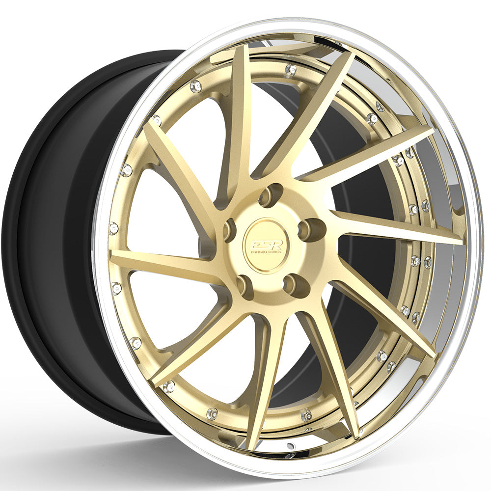 ESR Forged ES10 Gold Polished Wheel