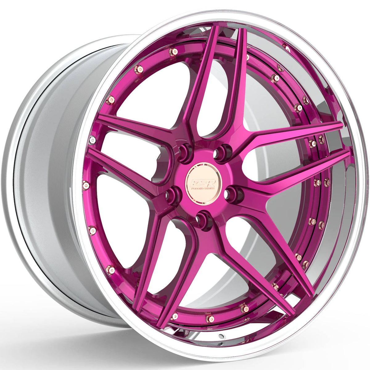 ESR Forged ES15 Pink Polished Wheel