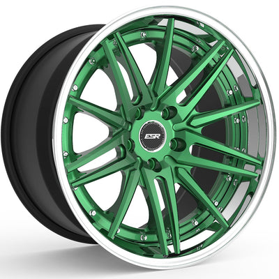 ESR Forged LT15 Green Polished Wheel