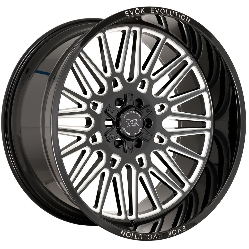 EVOK Evolution EV502 Black Milled Wheel