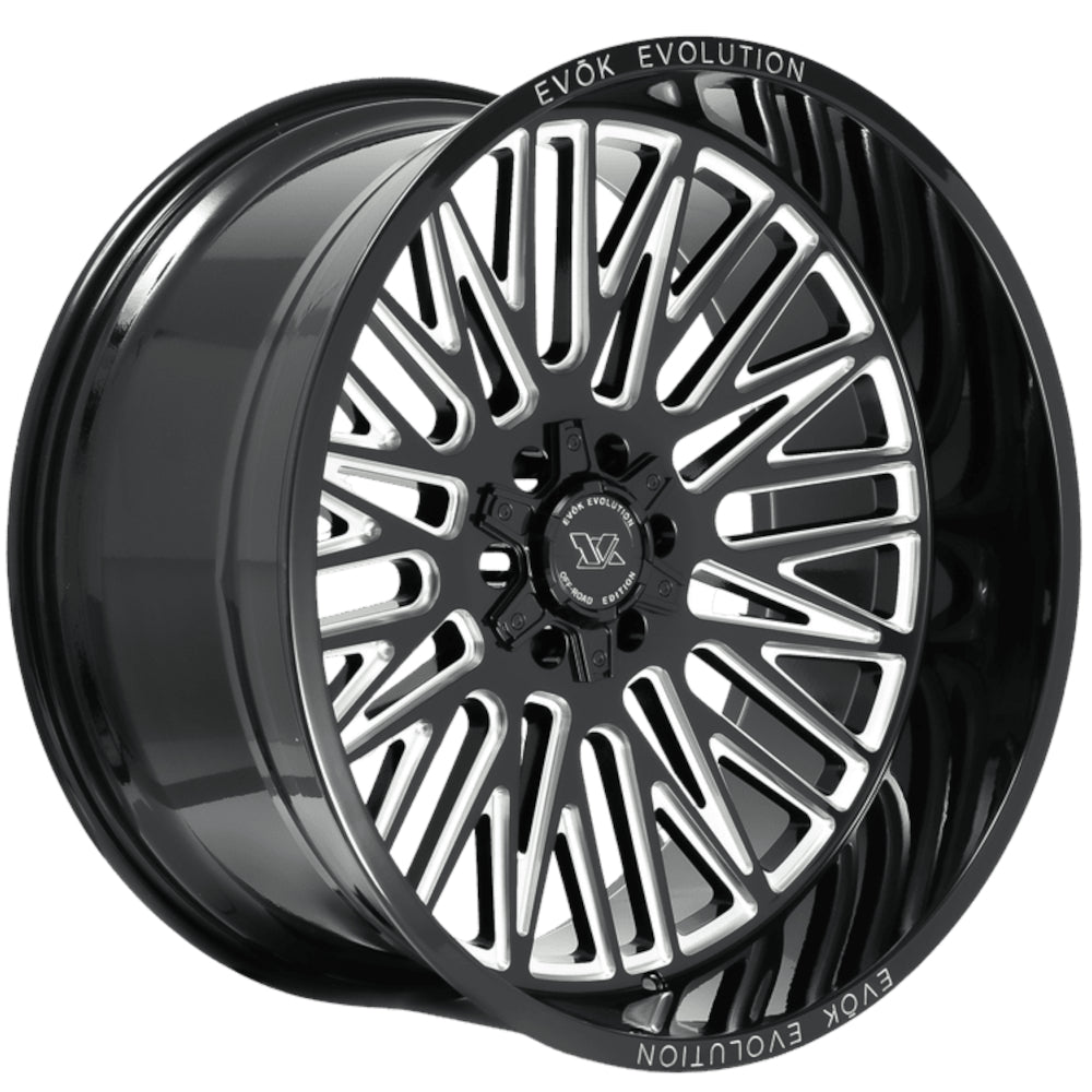 EVOK Evolution EV503 Black Milled Wheel