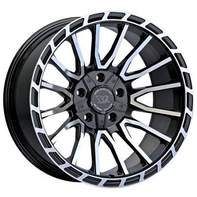 EVOK Evolution EV601 Black Machined Wheel