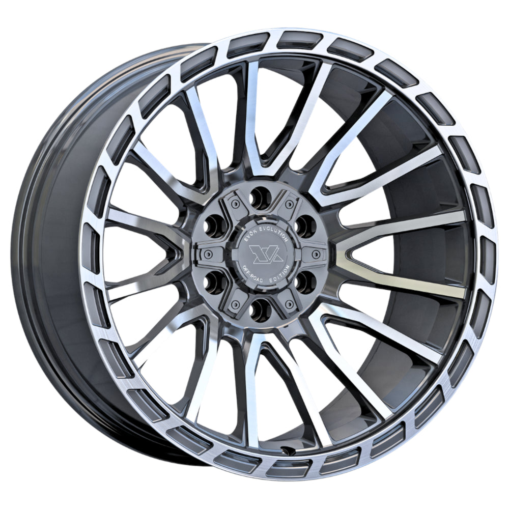 EVOK Evolution EV601 Gunmetal Machined Wheel