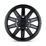 Black Rhino EXCURSION 17x7.5 +45 Matte Black   truck wheel
