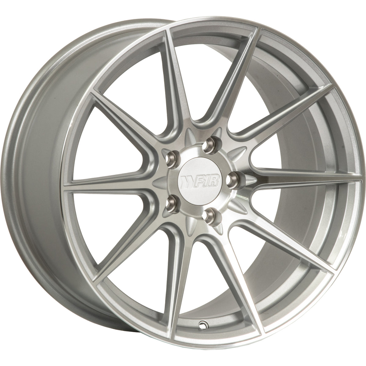 F1R F101 Silver Machined Wheel