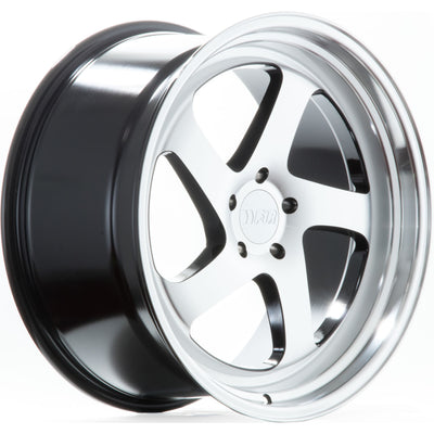 F1R F28 Black Machined Wheel