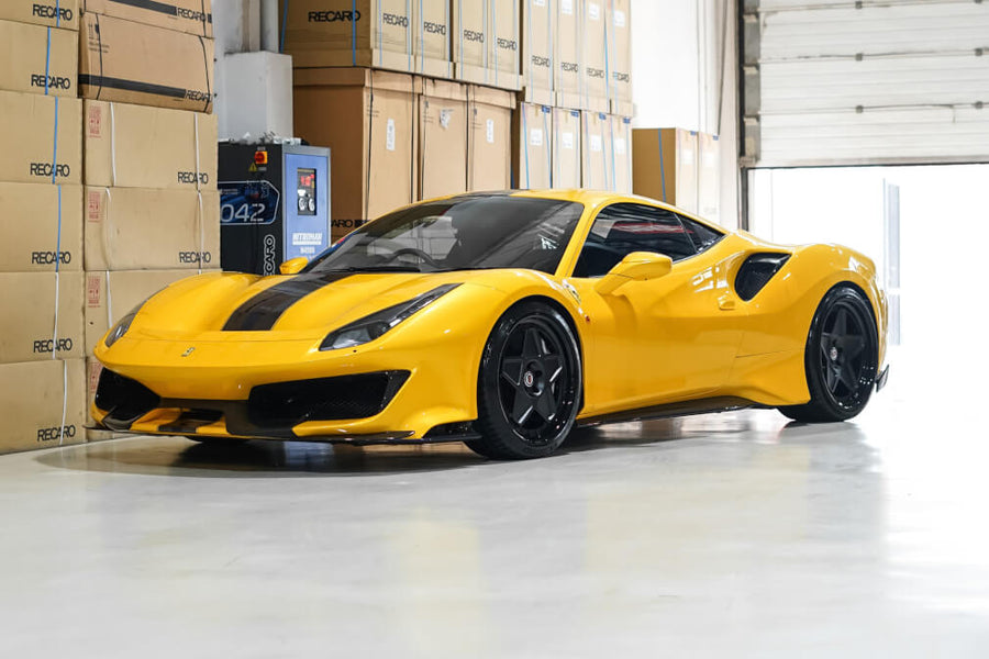 HRE 505 forged wheel on Ferrari 488 Pista