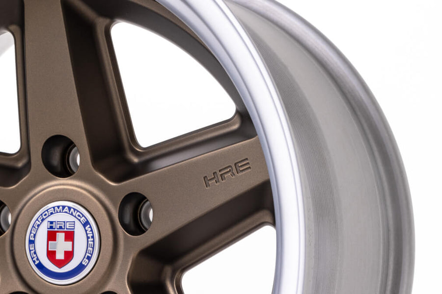 HRE 517K forged wheel on HRE Vintage 517K IN Satin Bronze Frozen Polished Clear
