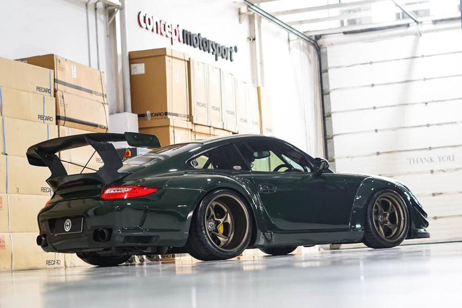 HRE 522 forged wheel on Porsche 997 Turbo RWB