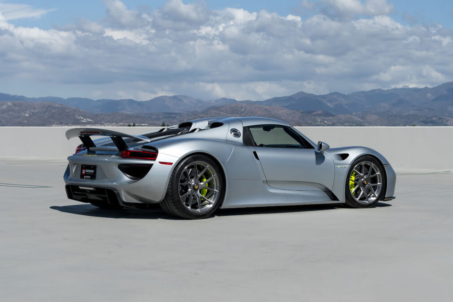 HRE P101 forged wheel on Porsche 918 Spyder Silver