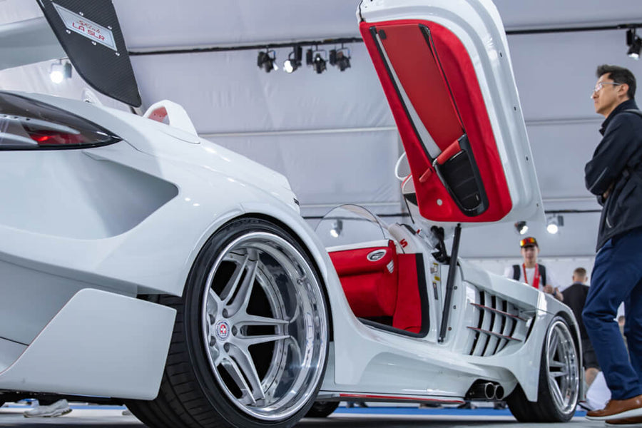 HRE S107 forged wheel on S Klub LA Mercedes Benz SLR Mclaren