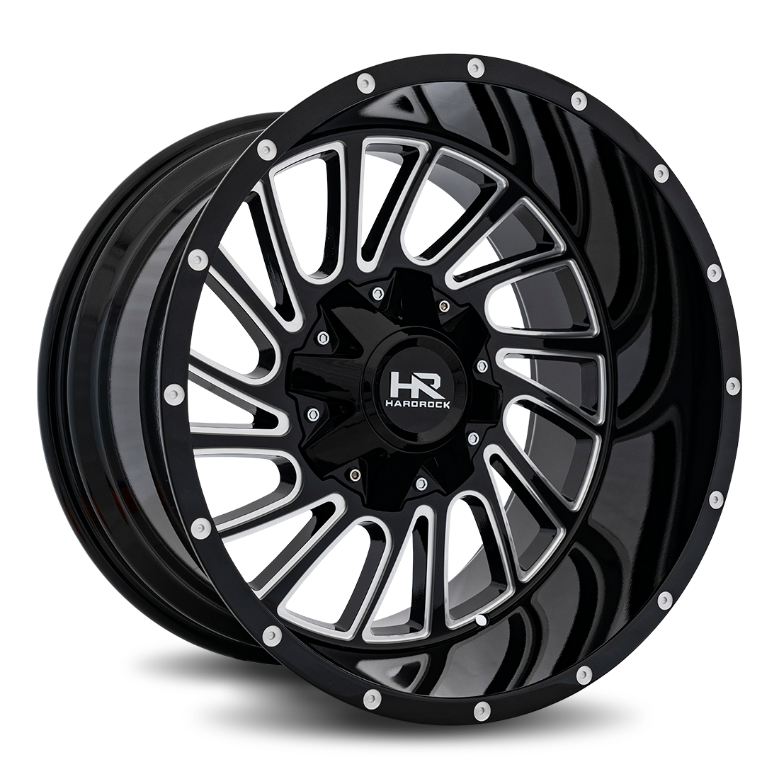 Hardrock Offroad H708 Gloss Black Milled wheel
