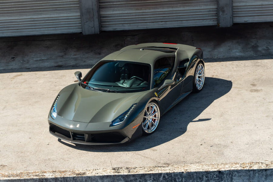 HRE S104SC forged wheel on Ferrari 488 GTB