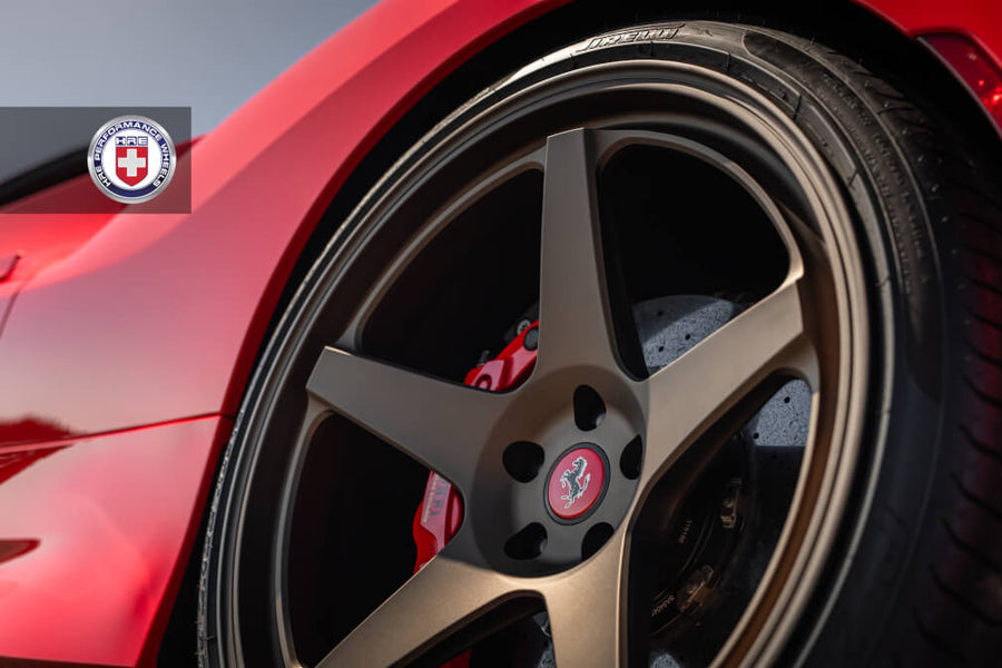 HRE 305 GTS forged wheel on Ferrari F8 Spider