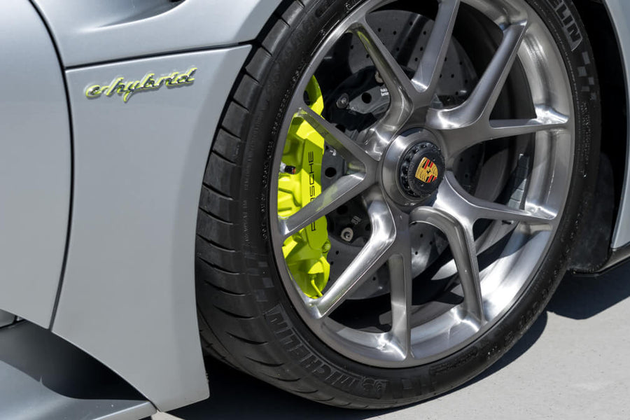 HRE P101 forged wheel on Porsche 918 Spyder Silver