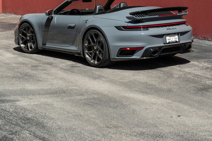 HRE R101 Lightweight forged wheel on Porsche 992 Turbo S Cabriolet