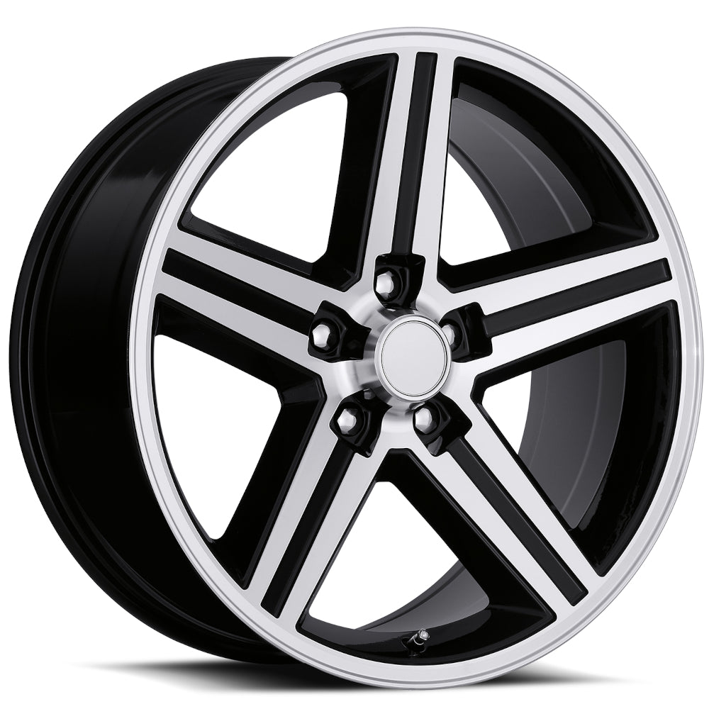 Factory Reproductions FR11 Black Machined Wheel