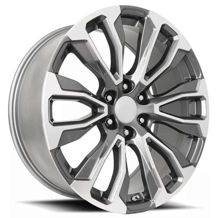 Factory Reproductions FR203 Gray Machined Wheel