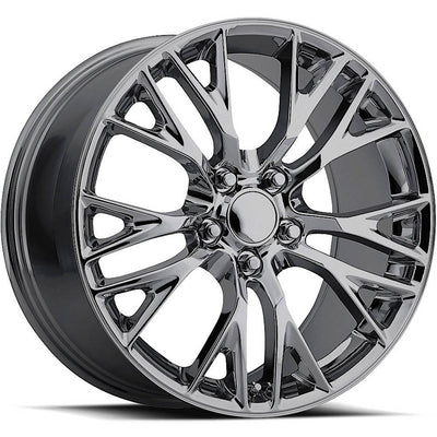 Factory Reproductions FR22 Black Chrome wheel