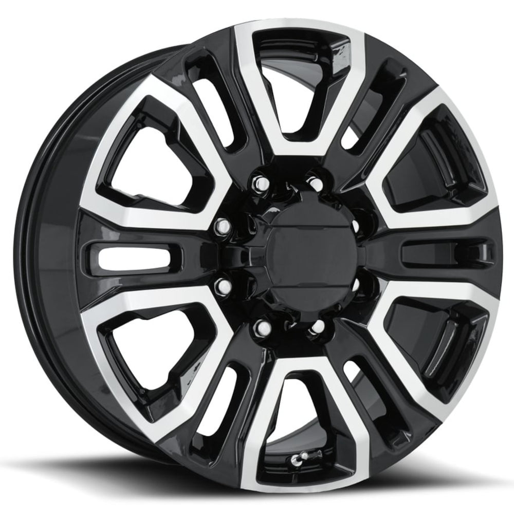 Factory Reproductions FR275 Black Machined Wheel
