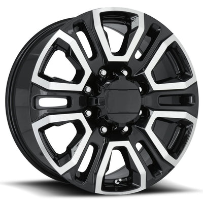 Factory Reproductions FR275 Black Machined Wheel