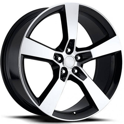 Factory Reproductions FR30 Black Machined Wheel