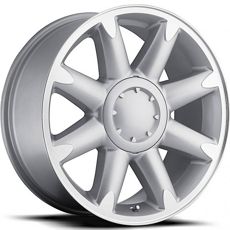 Factory Reproductions FR38 Silver Machined Wheel