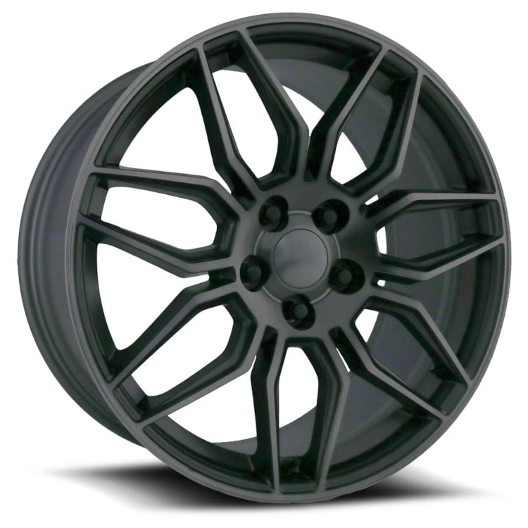 Factory Reproductions FR401 Gray Machined Wheel