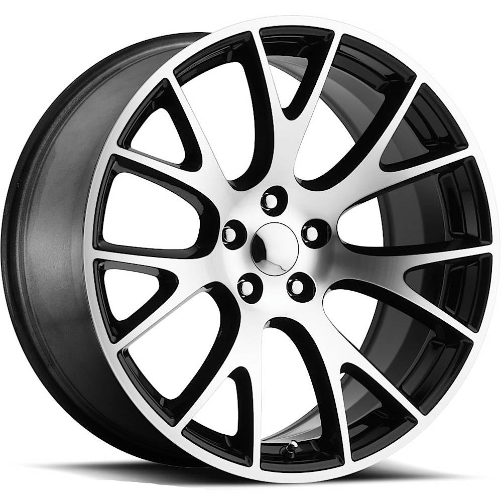 Factory Reproductions FR70 Black Machined Wheel