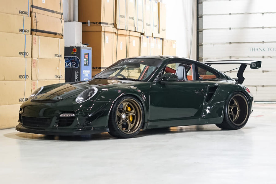 HRE 522 forged wheel on Porsche 997 Turbo RWB