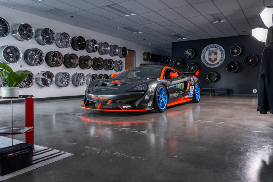 HRE R161 Lightweight forged wheel on Mclaren 570S GT4
