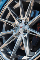 Ferrada CM2 Machined Silver Wheels close up
