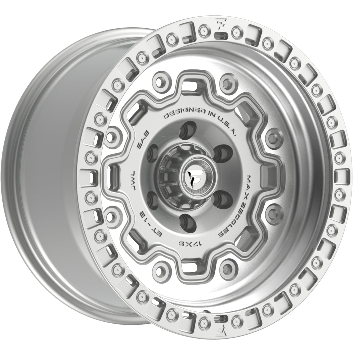 Fittipaldi Offroad FT100 Silver Machined Wheel