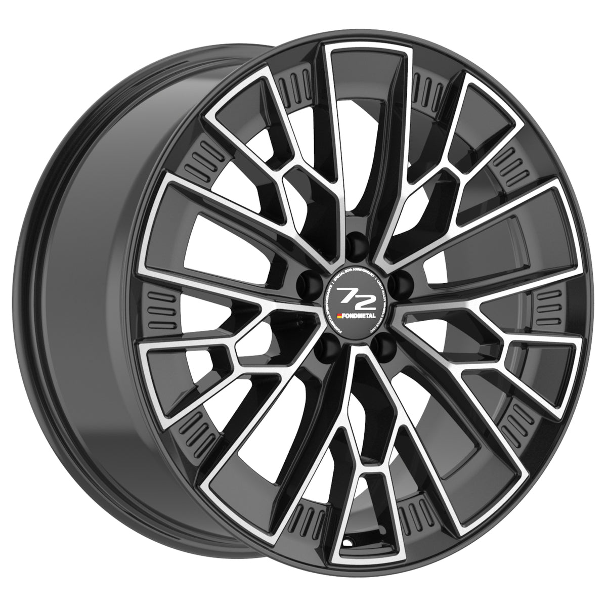 Fondmetal 1972 Anniversary Black Machined Wheel