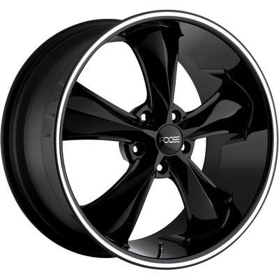 Foose Legend Black Machined Wheel