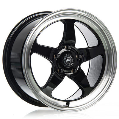 Forgestar D5 Drag Black Machined Wheel