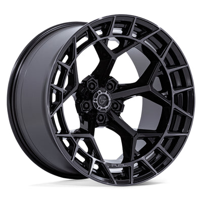 Fuel Charger Black Brushed Wheel