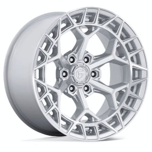 Fuel Charger Silver Machined Wheel