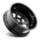 Fuel Mono DE09 FF09D 22x8.25 -202mm Matte Black Milled (10x225)