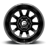 Fuel Mono DE09 FF09D 22x12 -50mm Matte Black Milled (10x170)