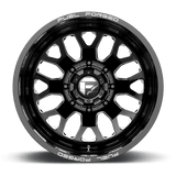 Fuel Mono DE19 FF19D 22x12 -50mm Gloss Black Milled (8x170)