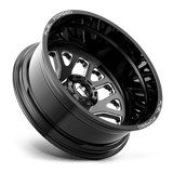 Fuel Mono DE19 FF19D 24x8.25 -200mm Gloss Black Milled (10x225)