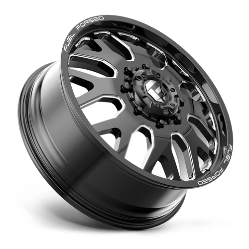 Fuel Mono DE19 FF19D 24x8.25 +105 Gloss Black Milled